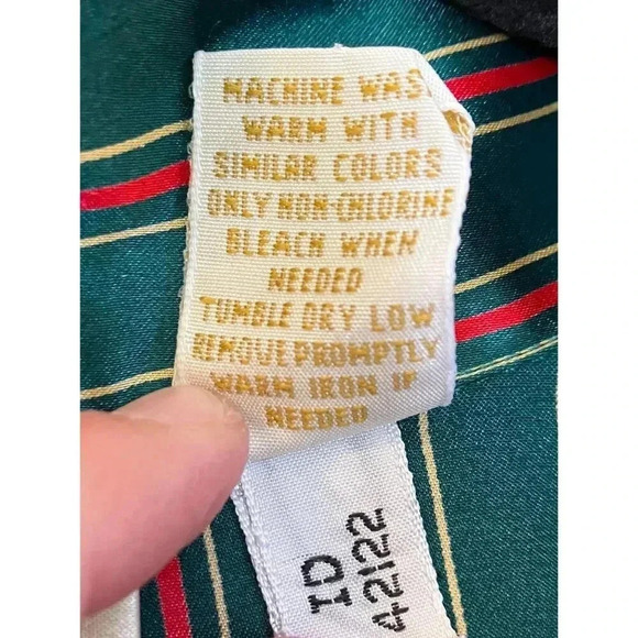 Victoria's Secret Womens Vintage Gold Label Striped Pajama Large Green XM EXC - Picture 8 of 12